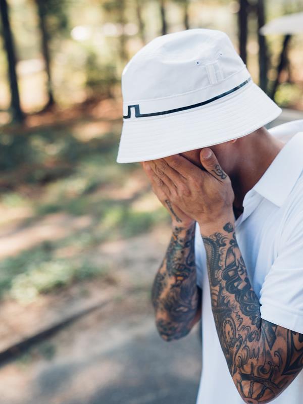 Hank Bucket Hat White J Lindeberg