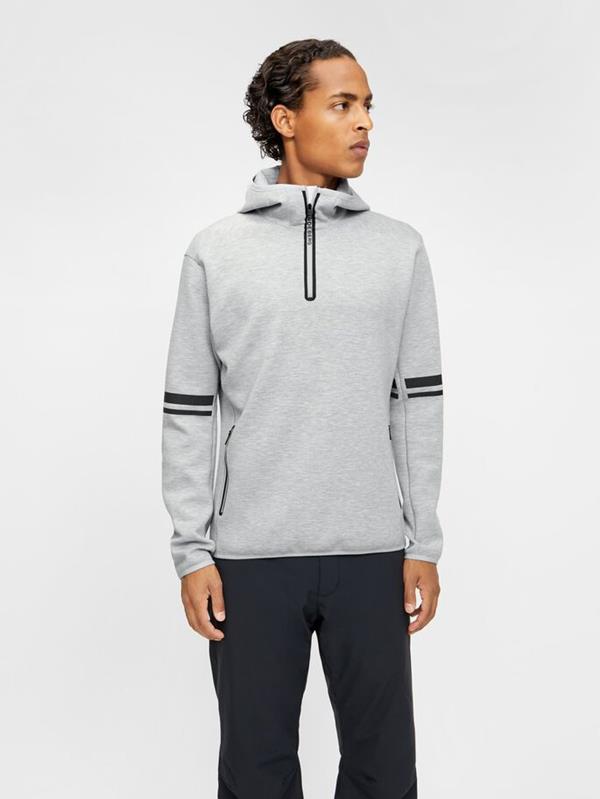 j lindeberg logo tech hoodie