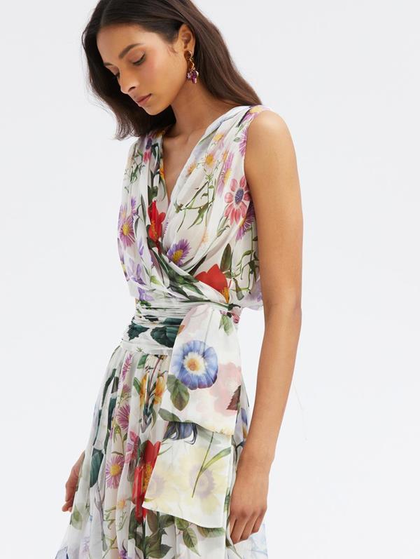 Oscar De La Renta Multicolor Floral 