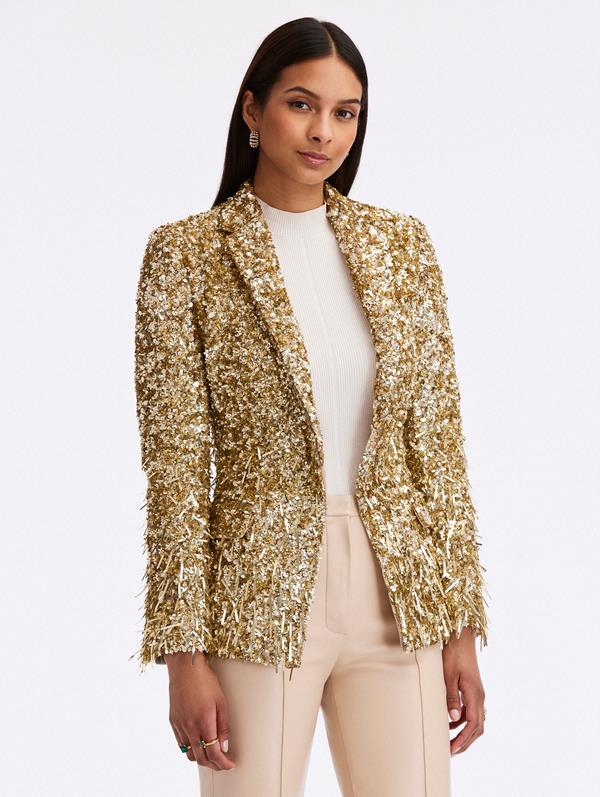 Sequin & Paillette Embroidered Jacket