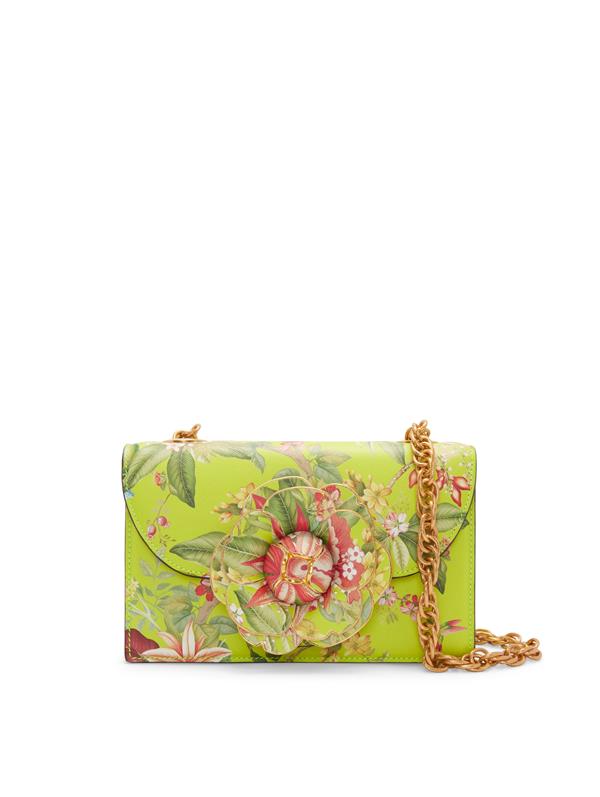 Flora & Fauna Printed TRO Bag | Handbags | Oscar de la Renta NEON ...