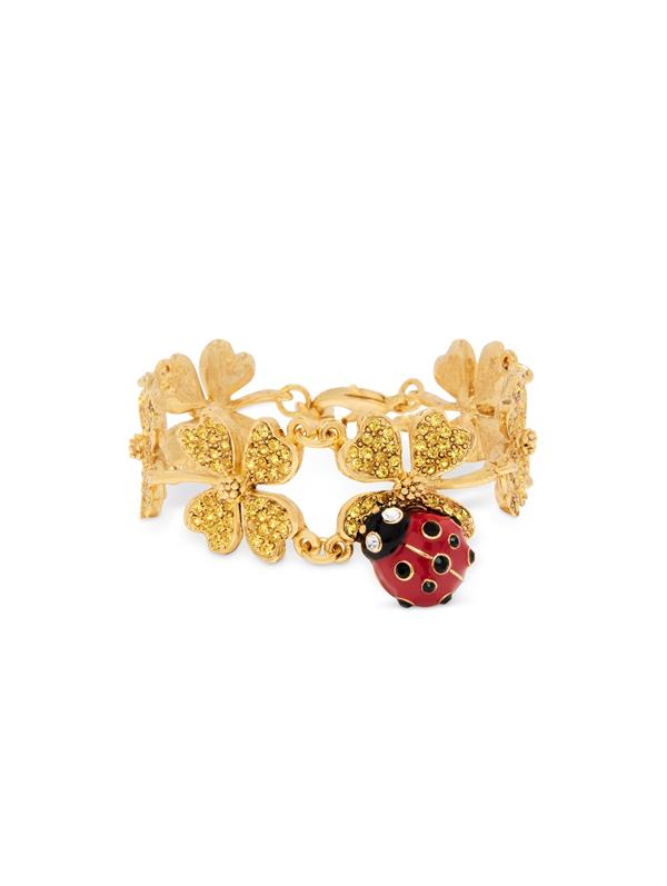 Ladybug Clover Bracelet