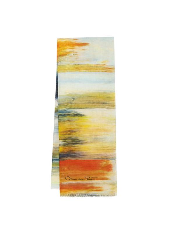 Abstract Brushstroke Modal Cashmere Scarf