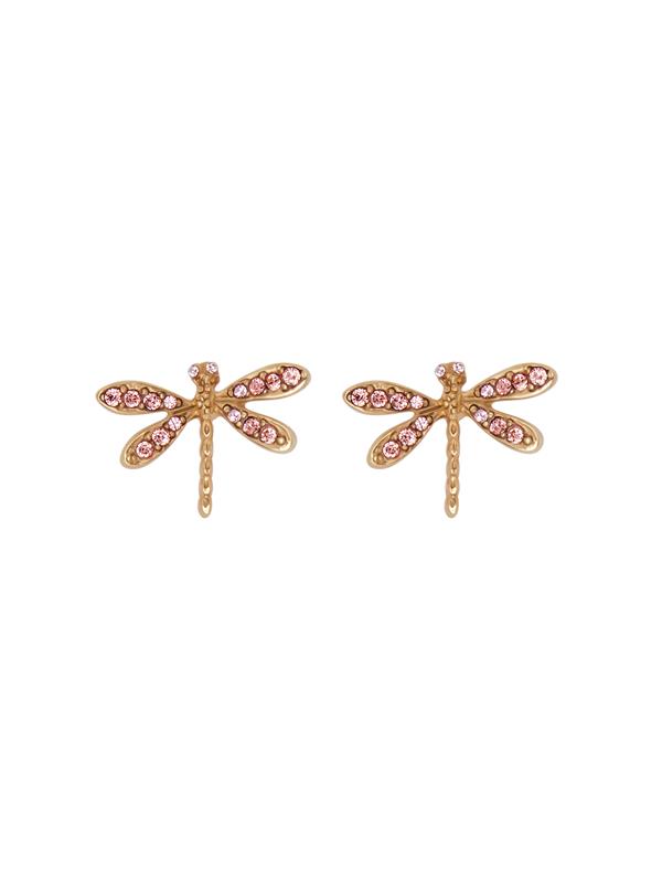 Shop Oscar De La Renta Dragonfly Earrings In Rose