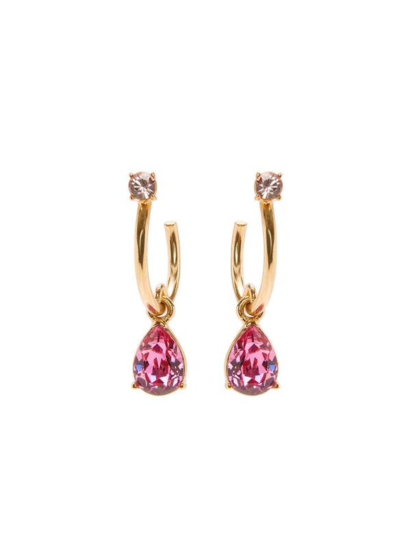Hoop & Pear Drop Earrings