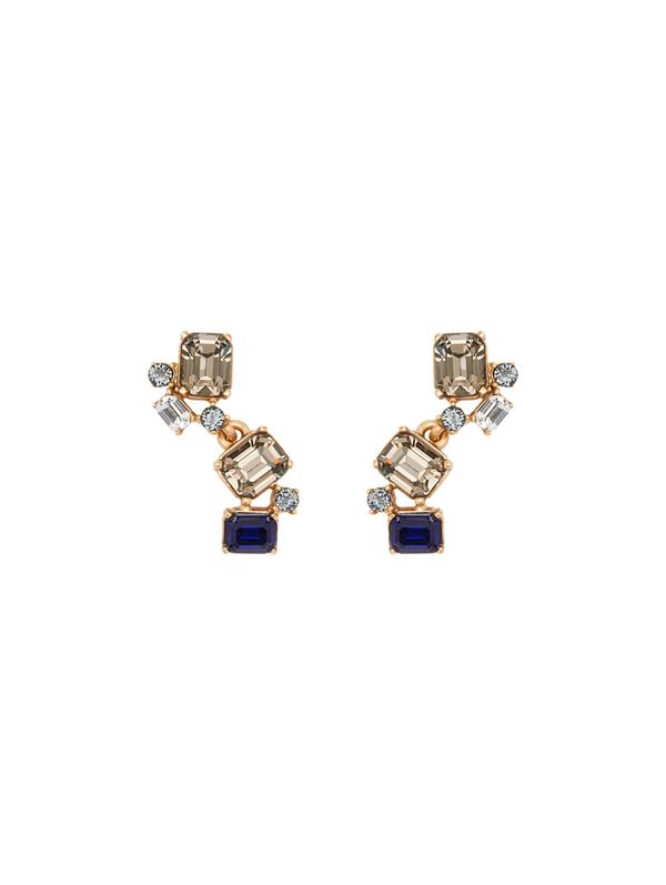 Scramble Crystal Drop Earrings