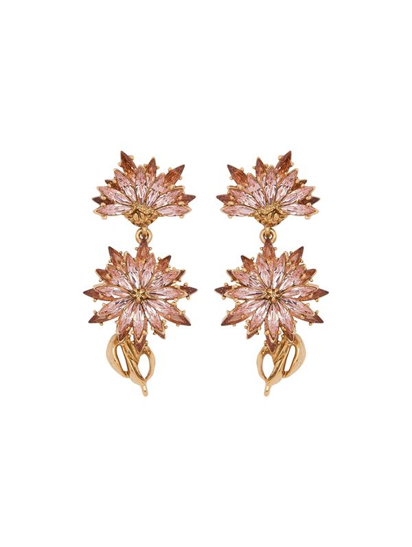 Dandelion Drop Clip-On Earrings
