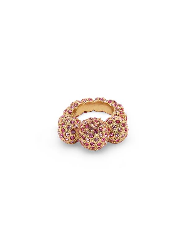 Bold Crystal Sphere Ring