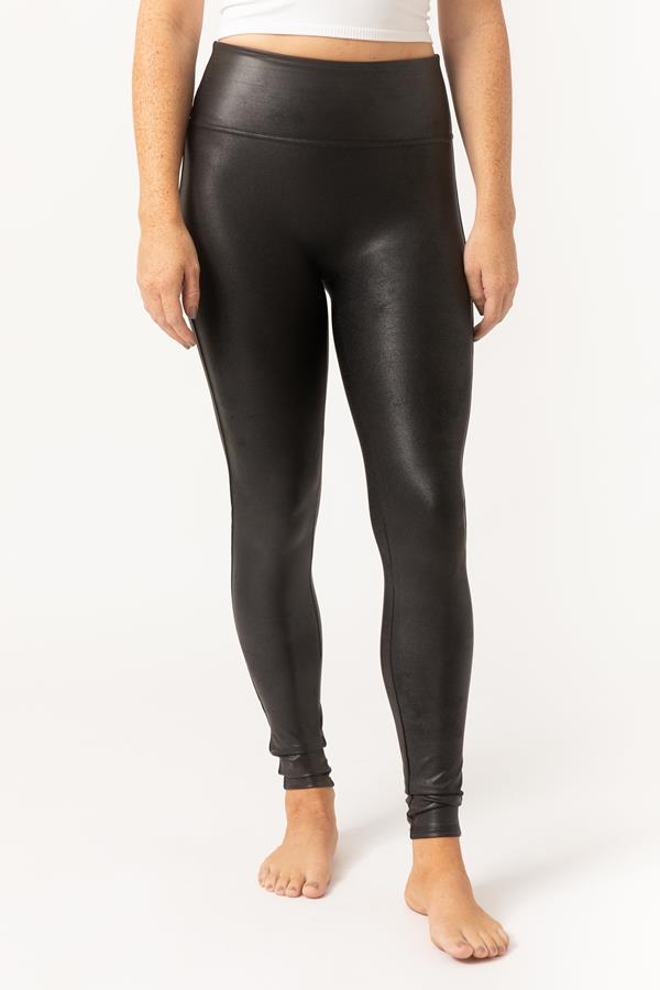 Black Faux Leather Leggings