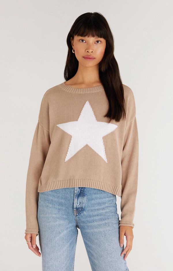 Sienna Marled Star Sweater