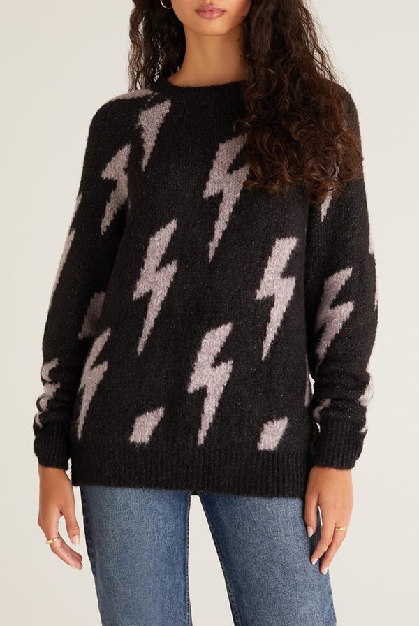 Lizzy Marled Bolt Sweater