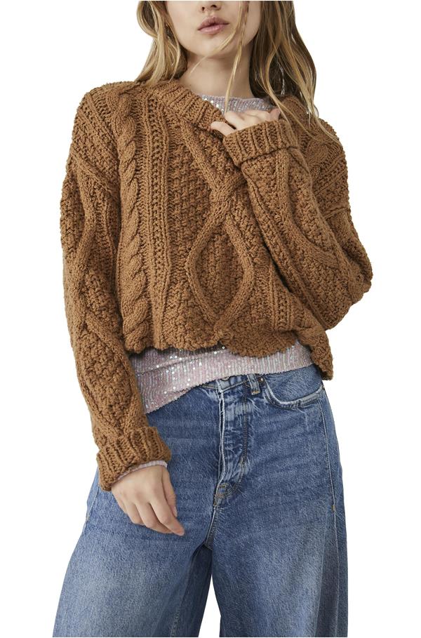 Cutting Edge Cable Sweater