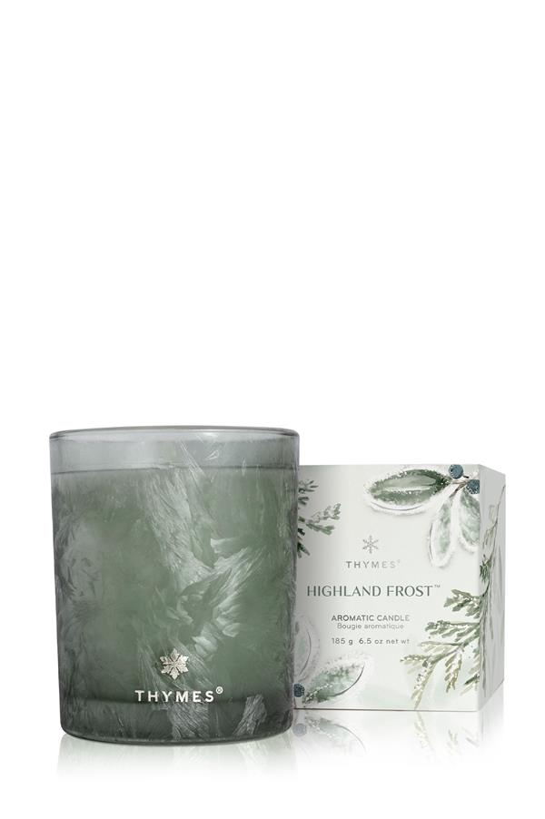 Highland Frost Boxed Candle Green 6.5 oz.