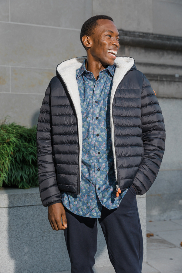 Nathan Hooded Sherpa Lined Jacket