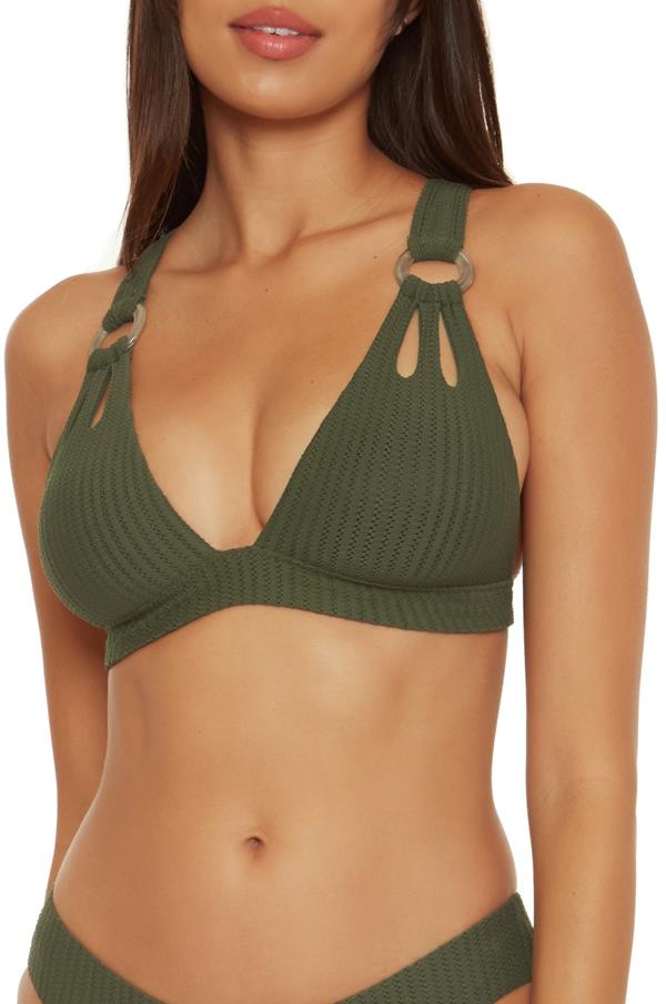 Line In The Sand Banded Halter Top