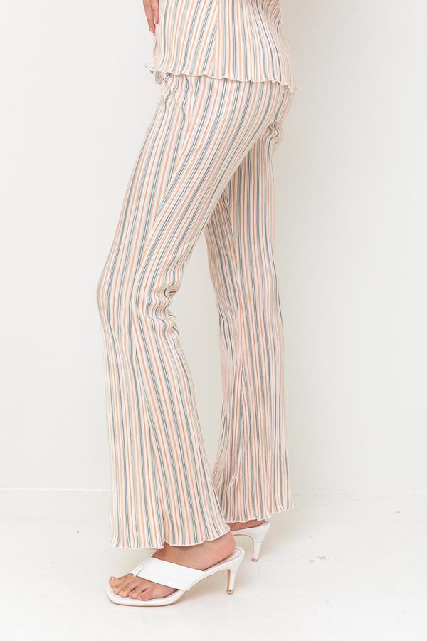 Multi Stripe Fit & Flare Pant