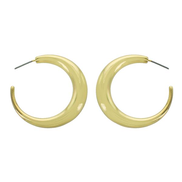 Gold Graduated Hoop Earrings