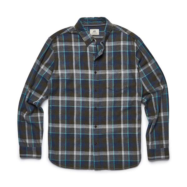 Brian Long Sleeve Plaid Brushed Cotton