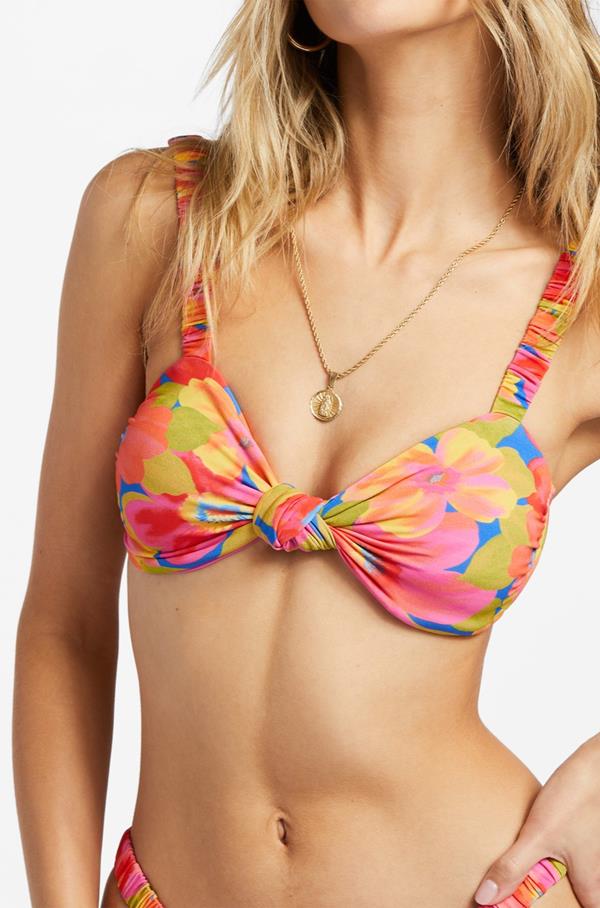 Sunny Coast Ruched Knot Front Bralette