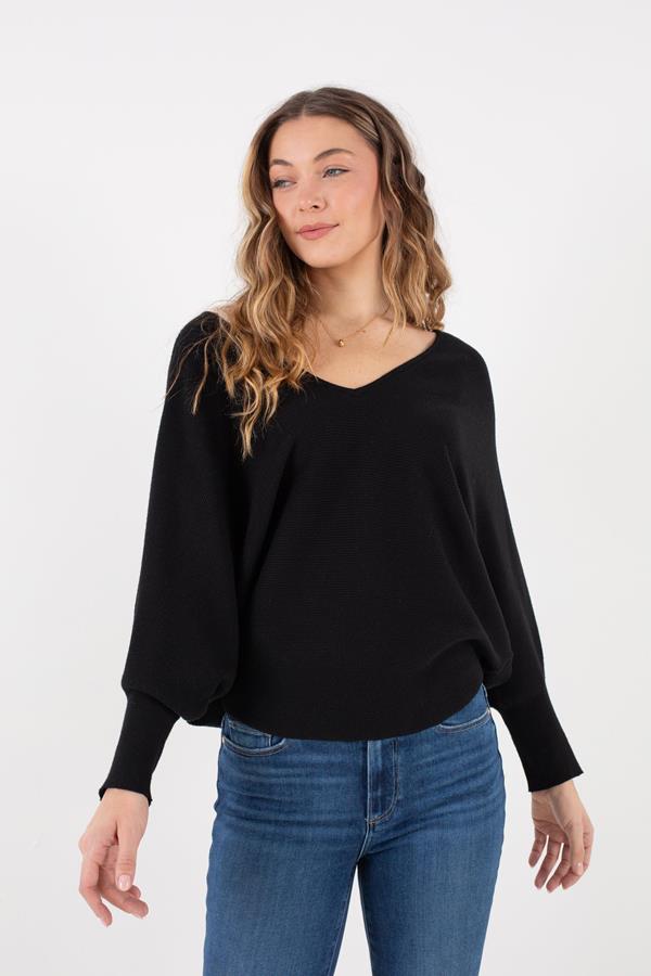 Dolman V-Neck Sweater