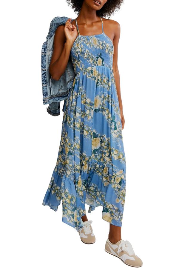 Heat Wave Printed Maxi Dress