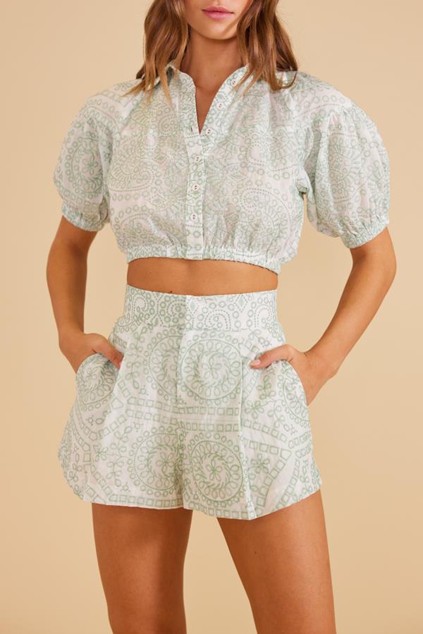 Phoebe Embroidered Short