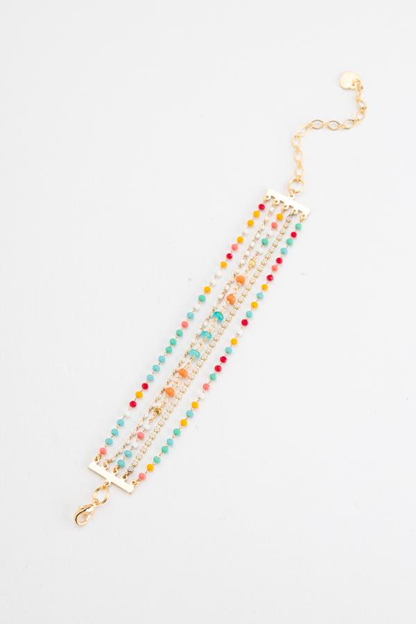 Mix Color Multi Strand Bracelet