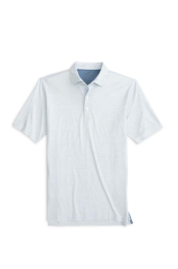 Edmund Ditsy Perforated Polo