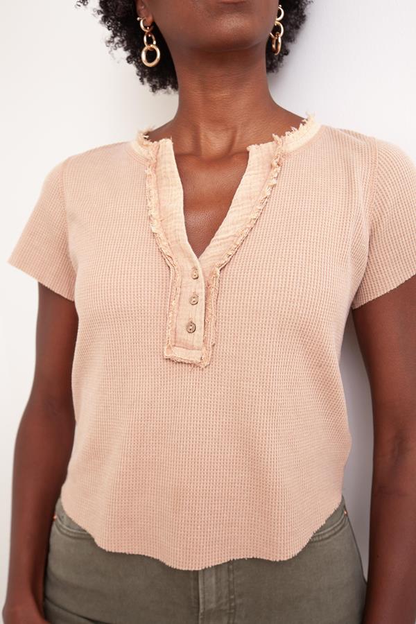 V-Neck Thermal Henley