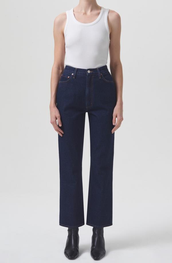 Pinch Waist Hi Rise Kick Flare In Whispe