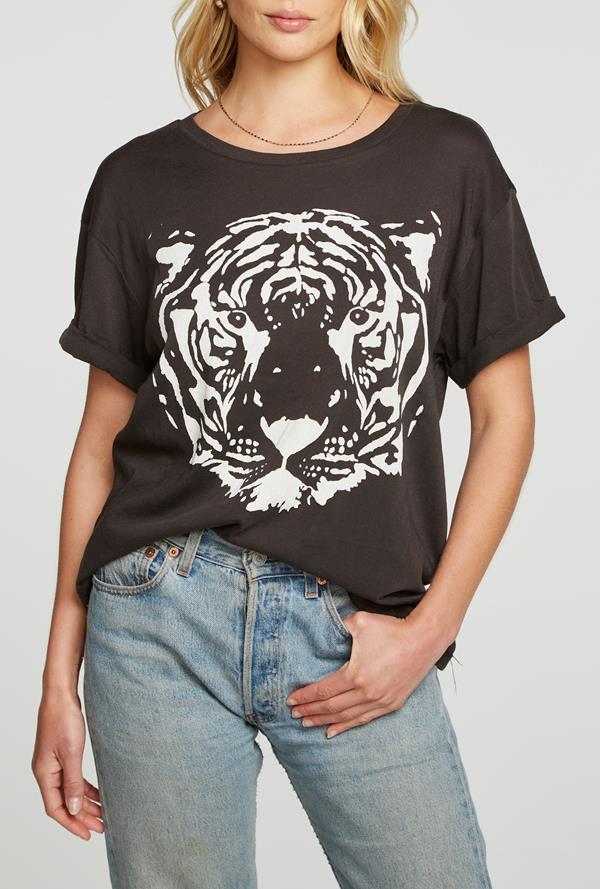 Cloud Jersey Tiger Graphic SS Crew Neck