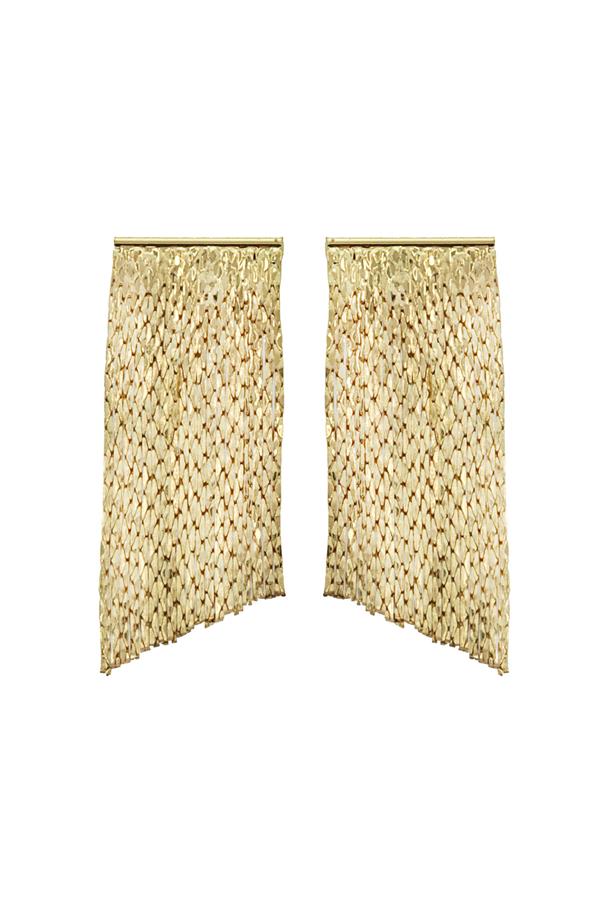 Hanging Gold Curtain