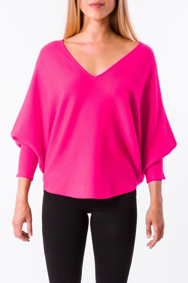 Dolman V-Neck Sweater