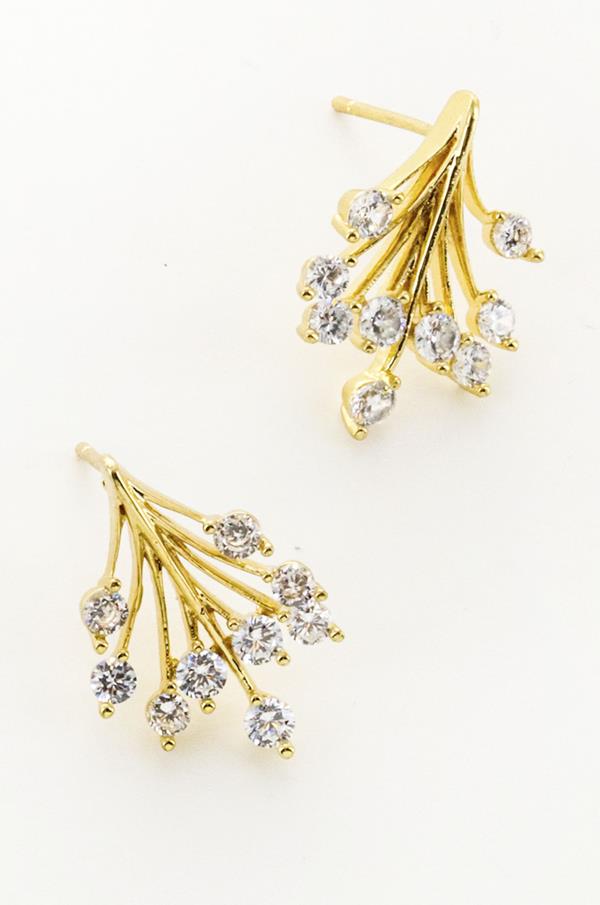 0.95 Earring Gold Post Fig