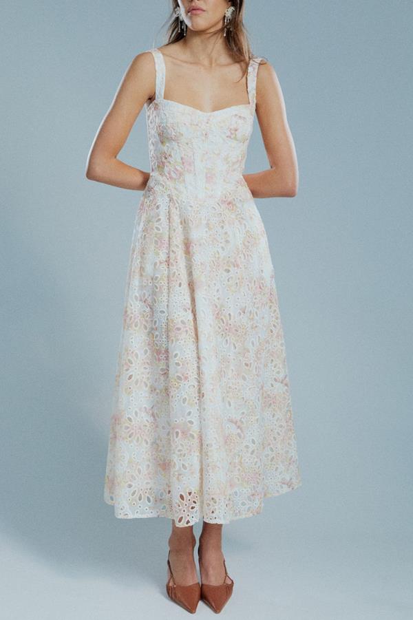 Lilah Corset Midi Dress