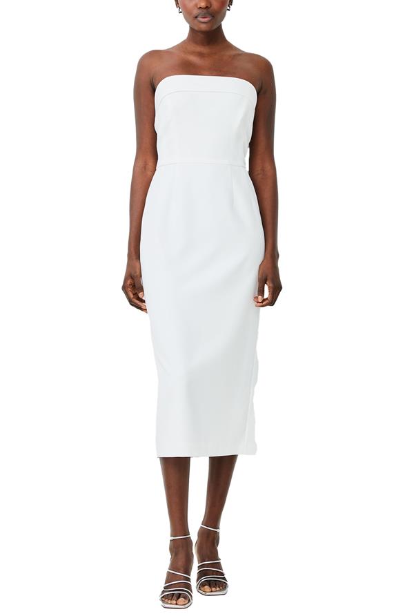 Whisper Echo Crepe Strapless Midi