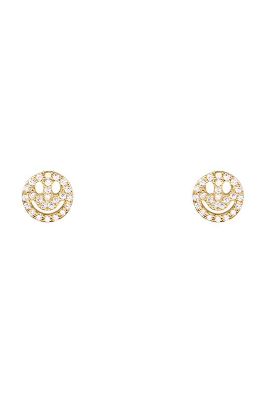 Smile Cz Pave Earring
