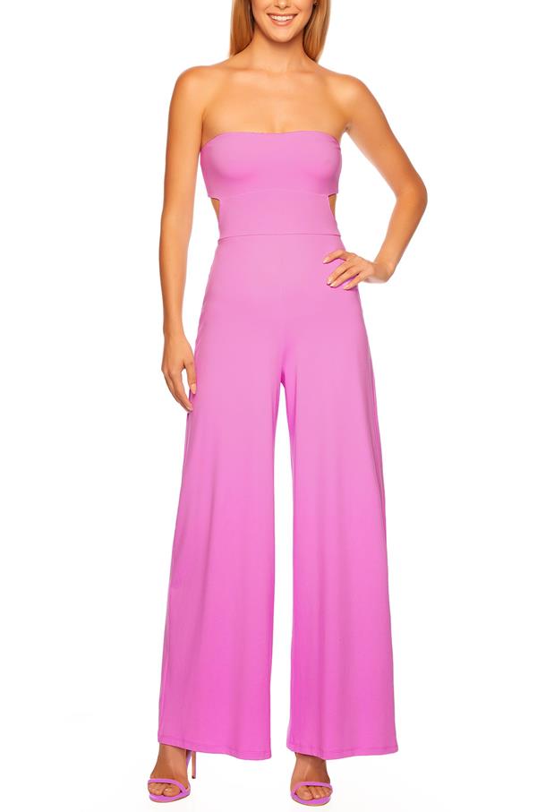 Strapless Cutout Back Jumpsuit