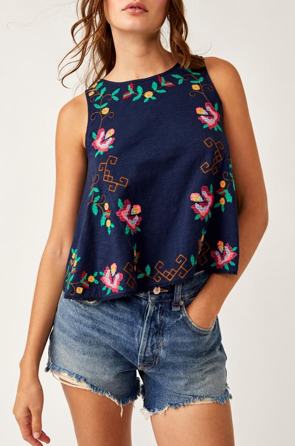 Fun And Flirty Emb Top