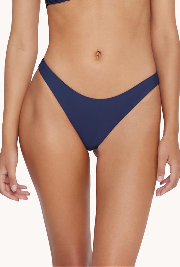 Basic Ruched Full Hipster - Navy