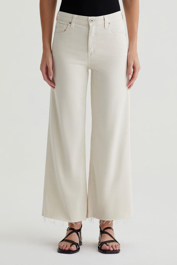 Saige Wide Leg Crop In Opal Stone