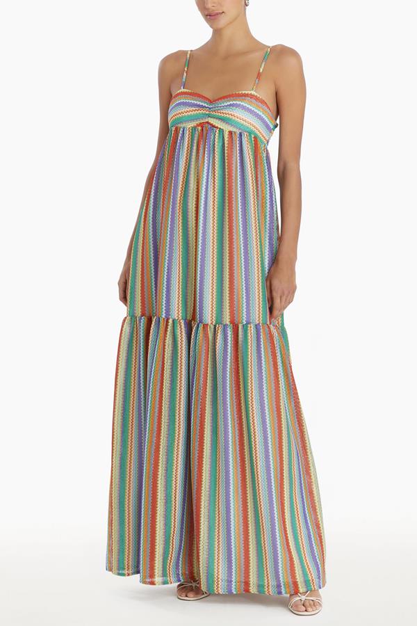 Simi Maxi In Rainbow Stripe