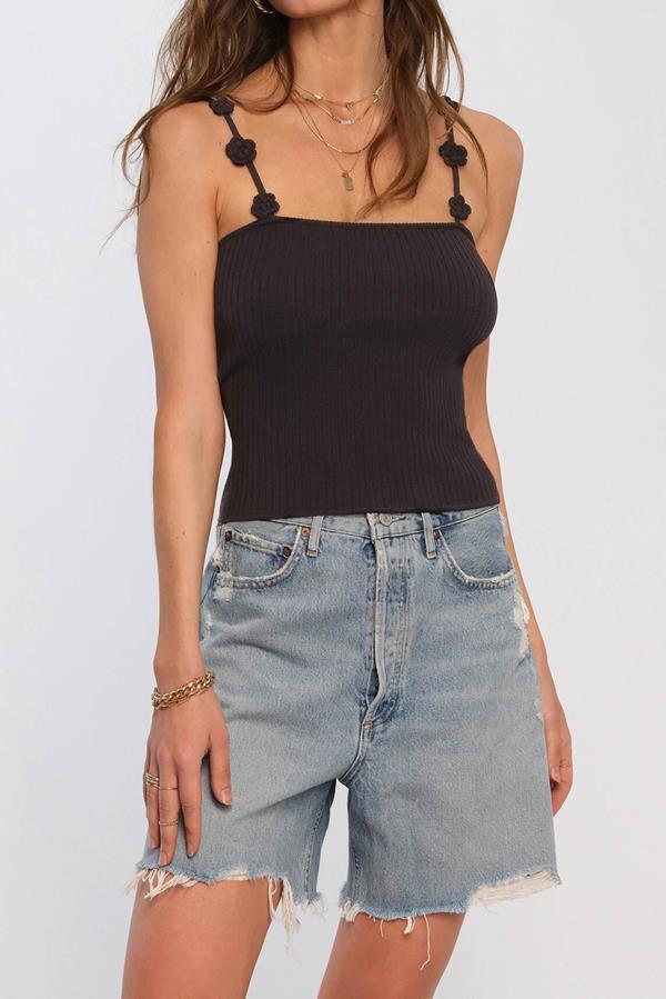 Ravinia Floral Applique Strap Cami