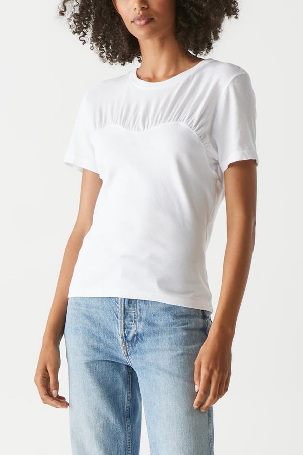 Victoria Shirred Tee