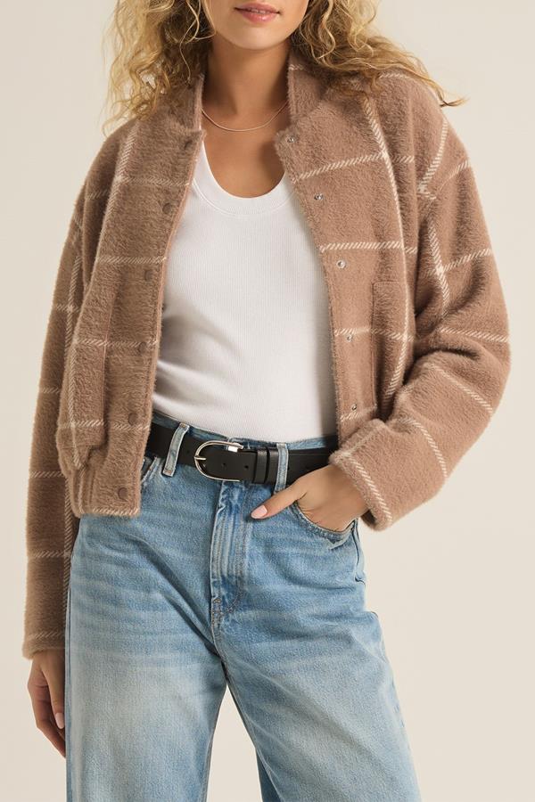 Lex Plaid Bomber Jacket