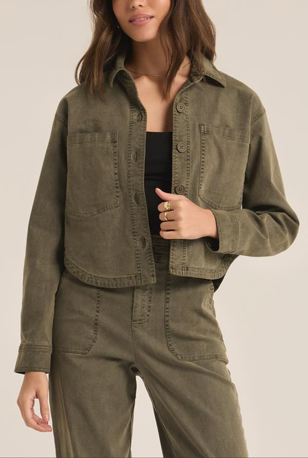 All Day Cropped Washed Jacket