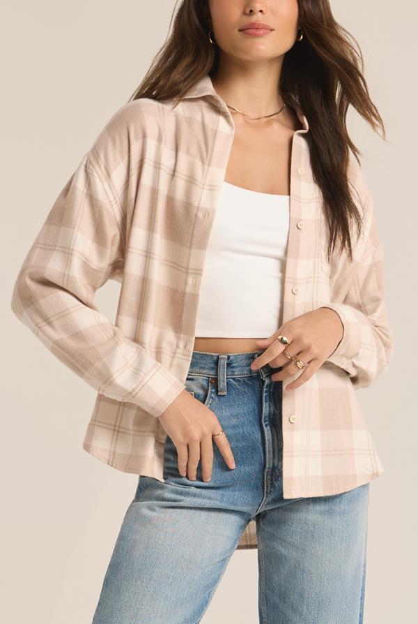 River Plaid Button Up