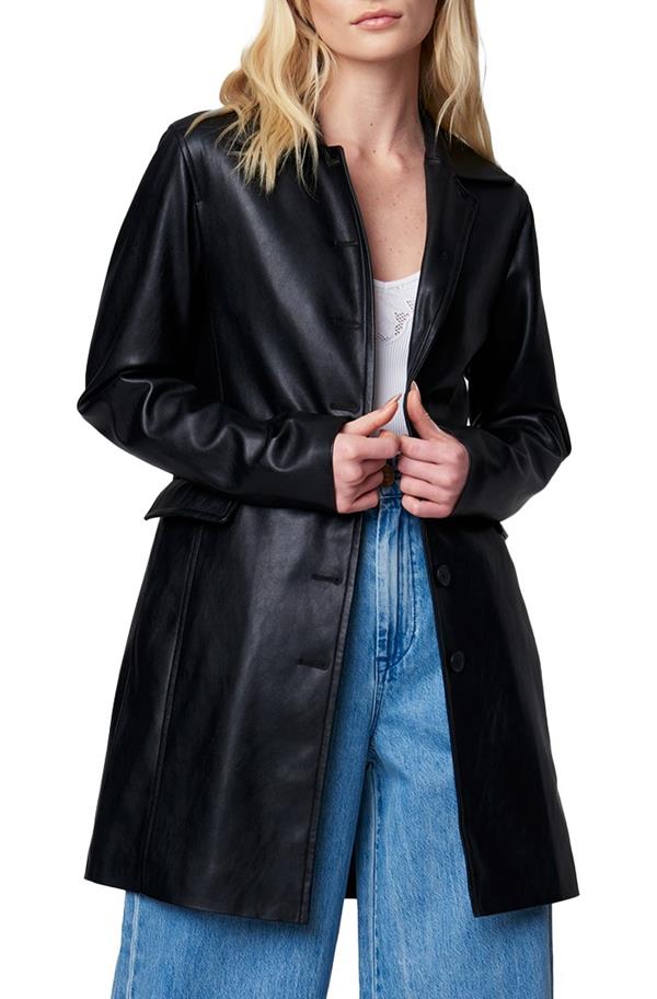 Turning Point Leather Trench
