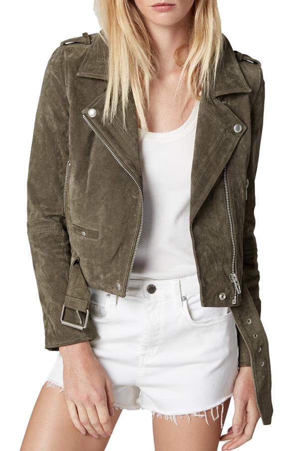 Herb Suede Moto Jacket
