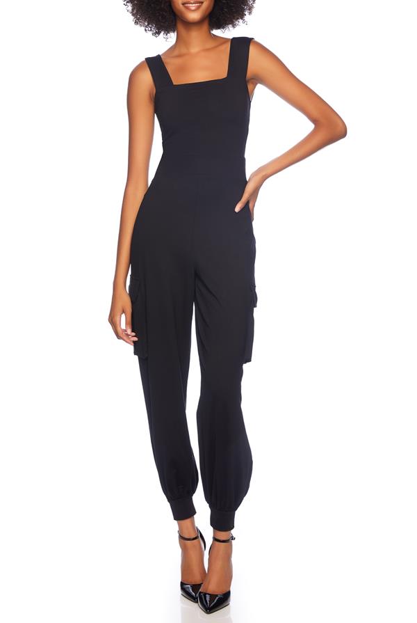 Cargo Wide Strap Jumpsuit